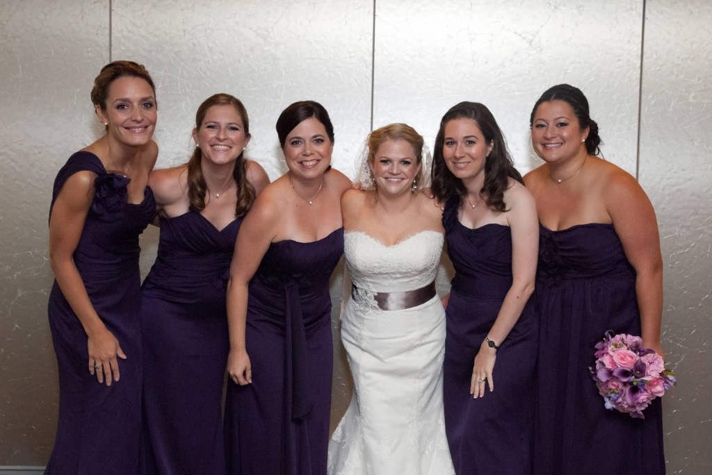 Bridesmaids upstairs in the loft